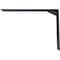 Ekena Millwork Countertop Support Steel Heavy Duty Bracket w/ Gusset, Powder Coated Black 2 1/2"W x 20"D x 14"H BKTM02X20X14CGPBL - alternate 6